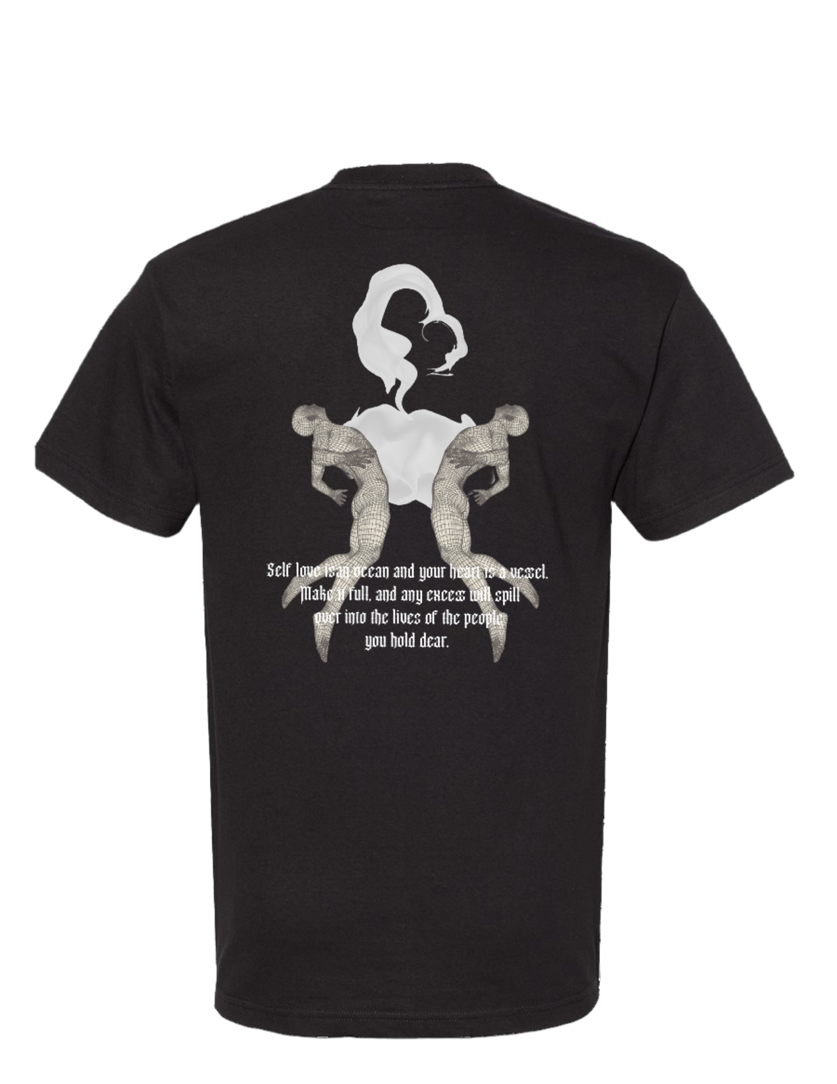 SELF LOVE IS AN OCEAN” TEE (BLACK/WHITE)
